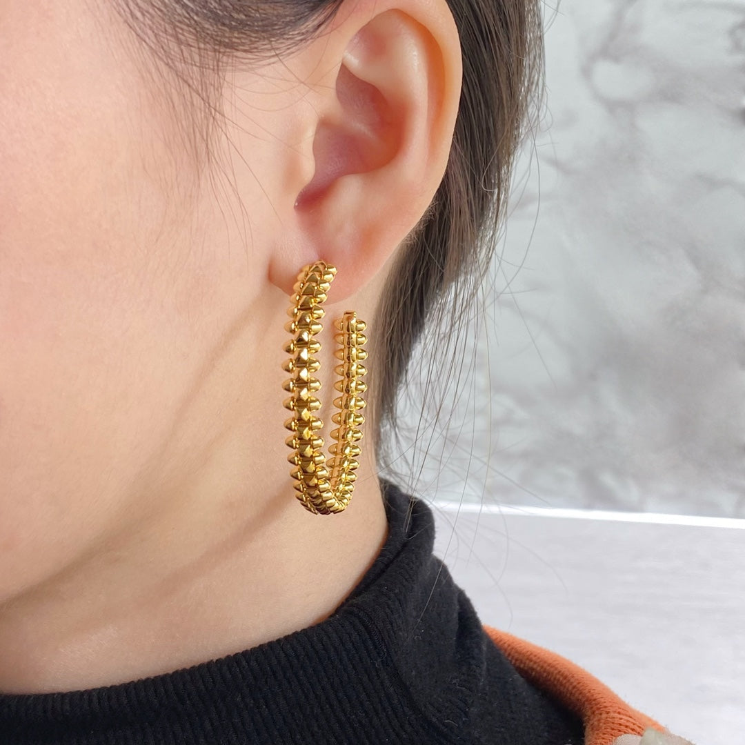 [✨Rose💎]CLASH HOOP EARRINGS