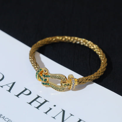 [✨Rose💎]FORCE 10 GOLD GREEN DIAMOND PAVED