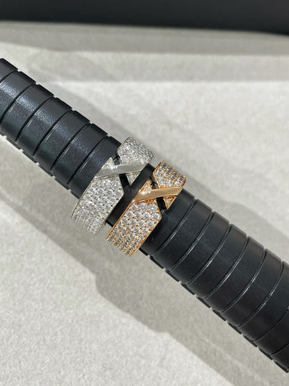 [✨Rose💎]LIENS EVIDENCE  DIAMOND PAVED RING