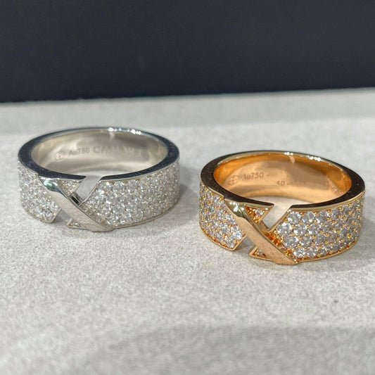 [✨Rose💎]LIENS EVIDENCE  DIAMOND PAVED RING