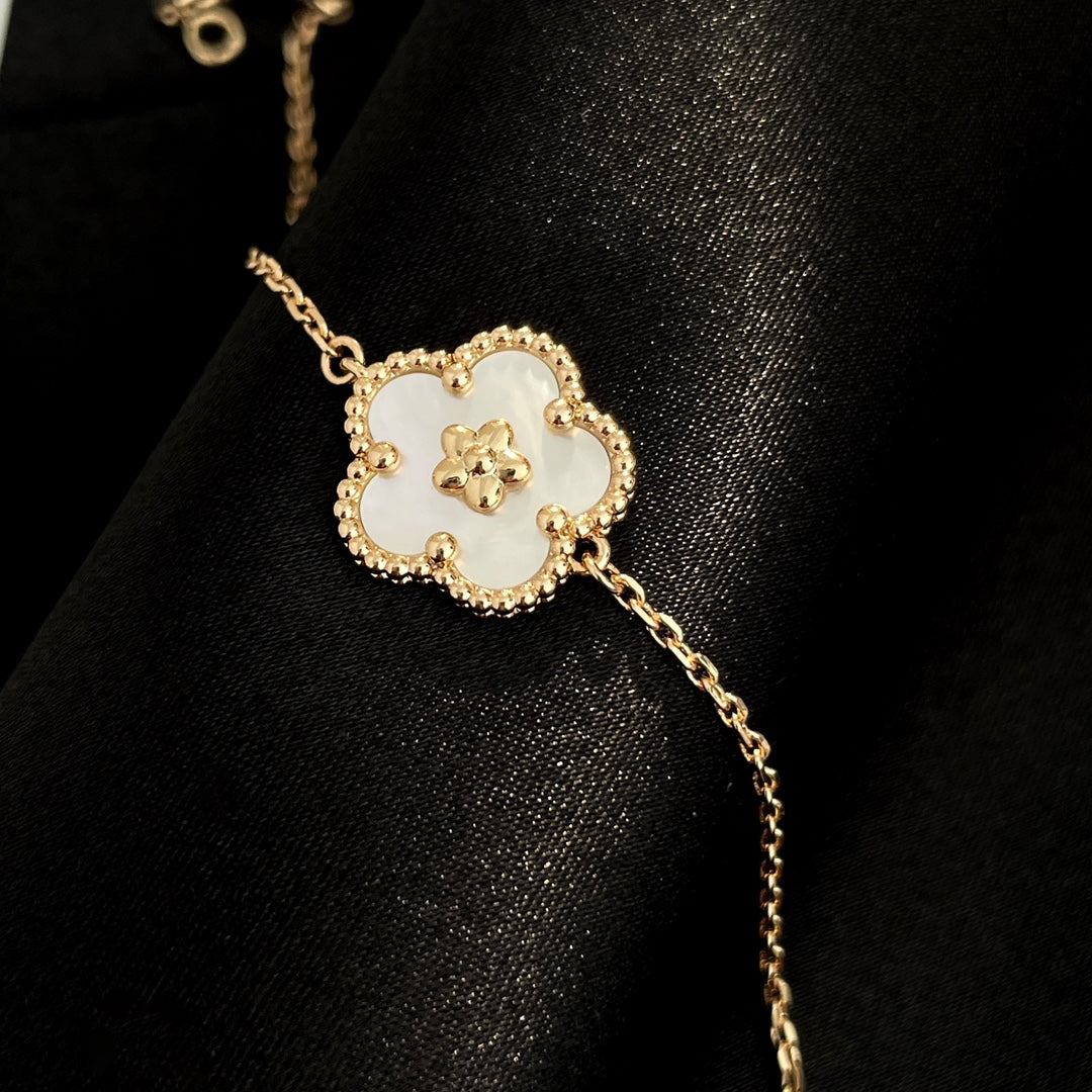 [✨Rose💎]LUCKY SPRING ROSE GOLD MOP BRACELET