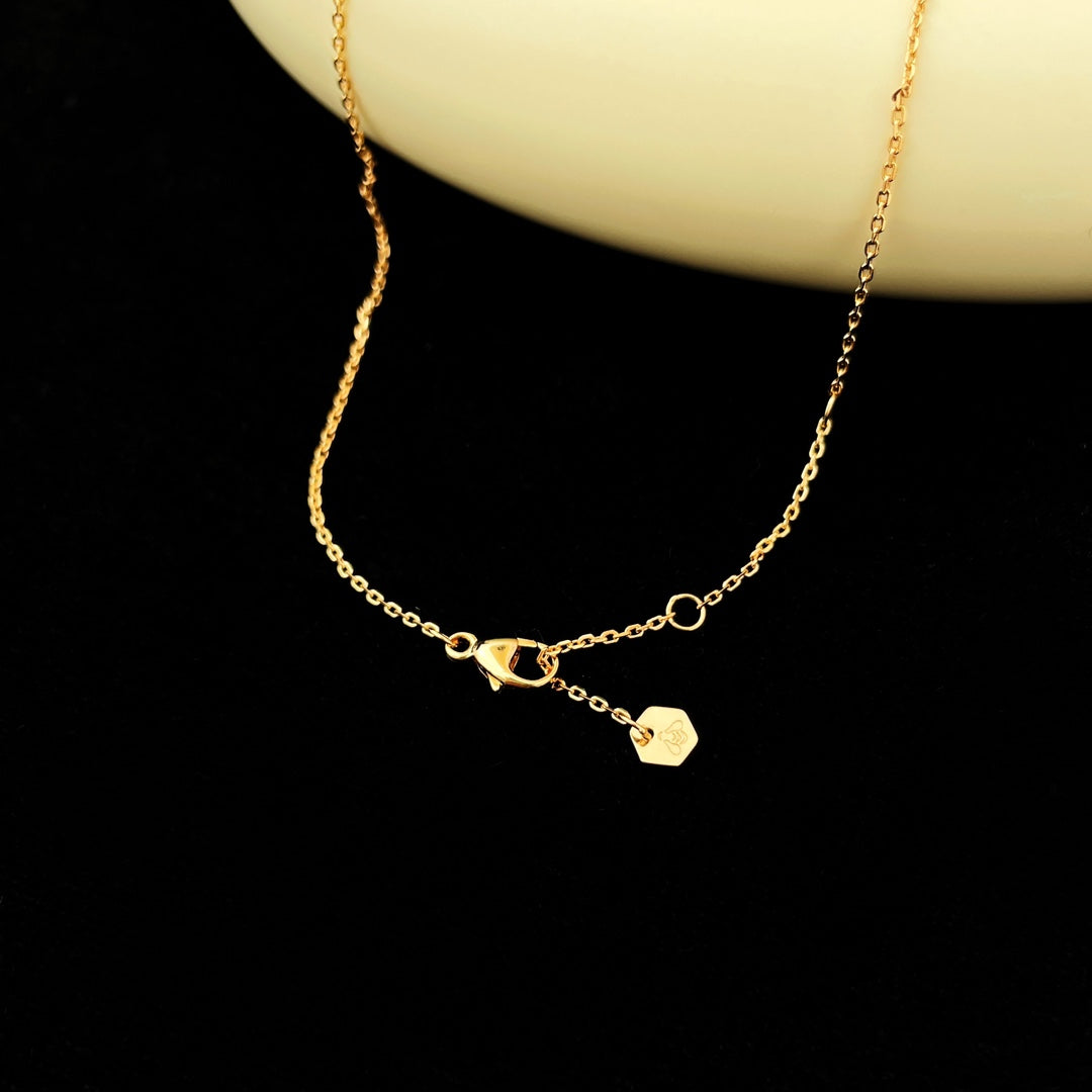 [✨Rose💎]BEE MINI PEDANT DIAMOND NECKLACE