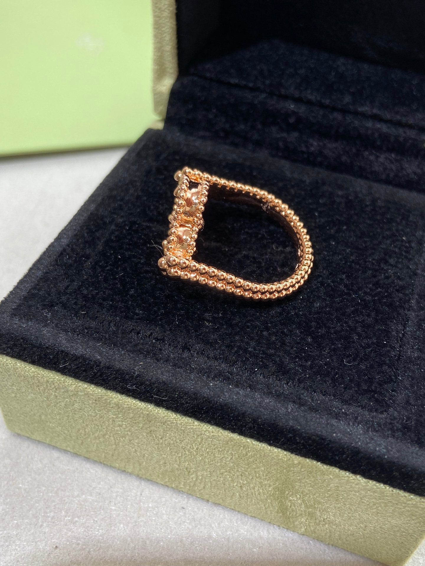 [✨Rose💎]CLOVER RIVERSIBLE ROSE GOLD RING