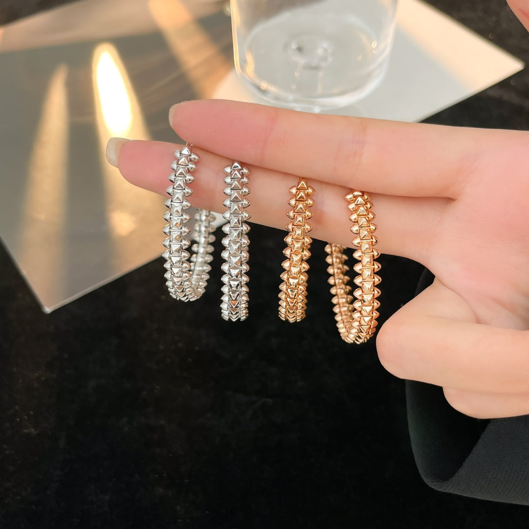 [✨Rose💎]CLASH HOOP EARRINGS