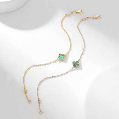 [✨Rose💎]CLOVER BRACELET MALACHITE 1 MOTIF