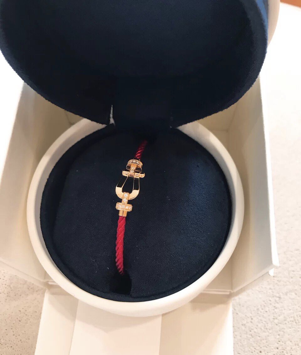 [✨Rose💎]FORCE 10 HALF DIAMOND PINK GOLD RED CORDERI LARGE AND MEDIUM MODEL