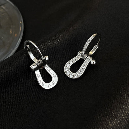 [✨Rose💎]FORCE 10 FULL DIAMOND DROP EARRINGS MEDIUM MODEL