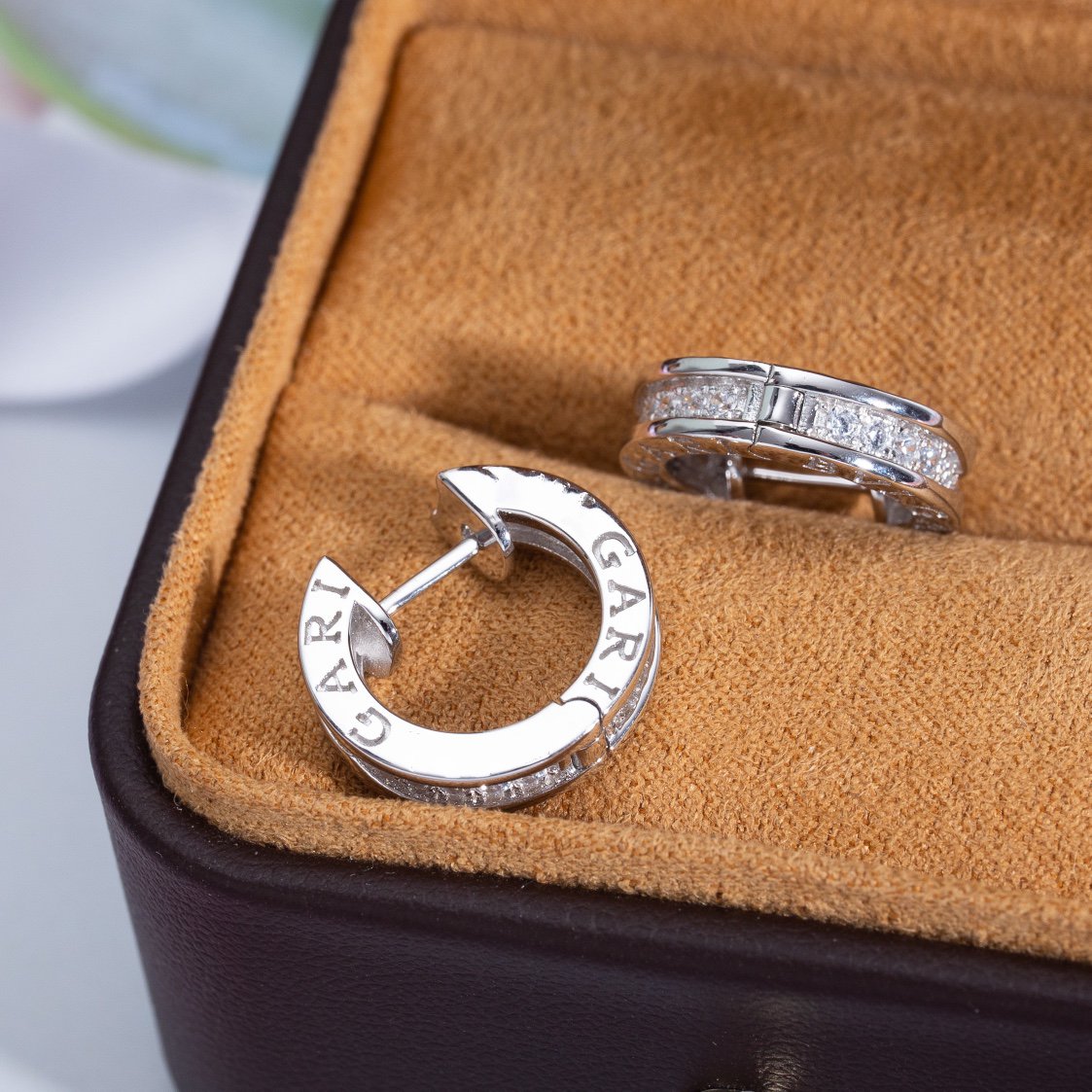 [✨Rose💎]ZERO 1 MINI SILVER DIAMOND EARRINGS
