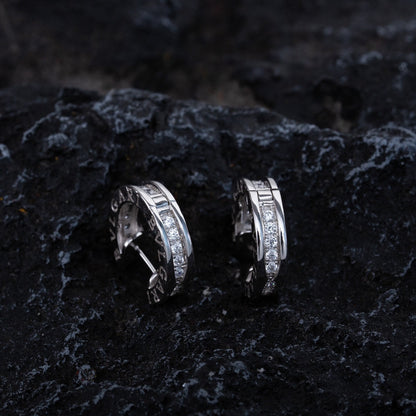 [✨Rose💎]ZERO 1 MINI SILVER DIAMOND EARRINGS