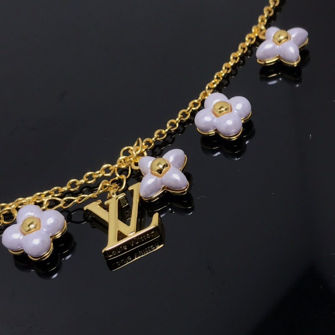 [✨Rose💎]LOGO 6 MOTIF STAR AND SUN GOLD BRACELET