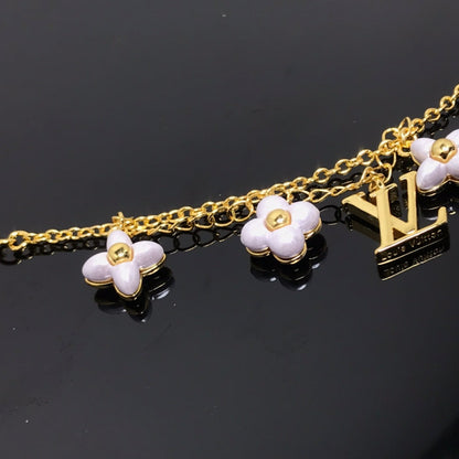 [✨Rose💎]LOGO 6 MOTIF STAR AND SUN GOLD BRACELET