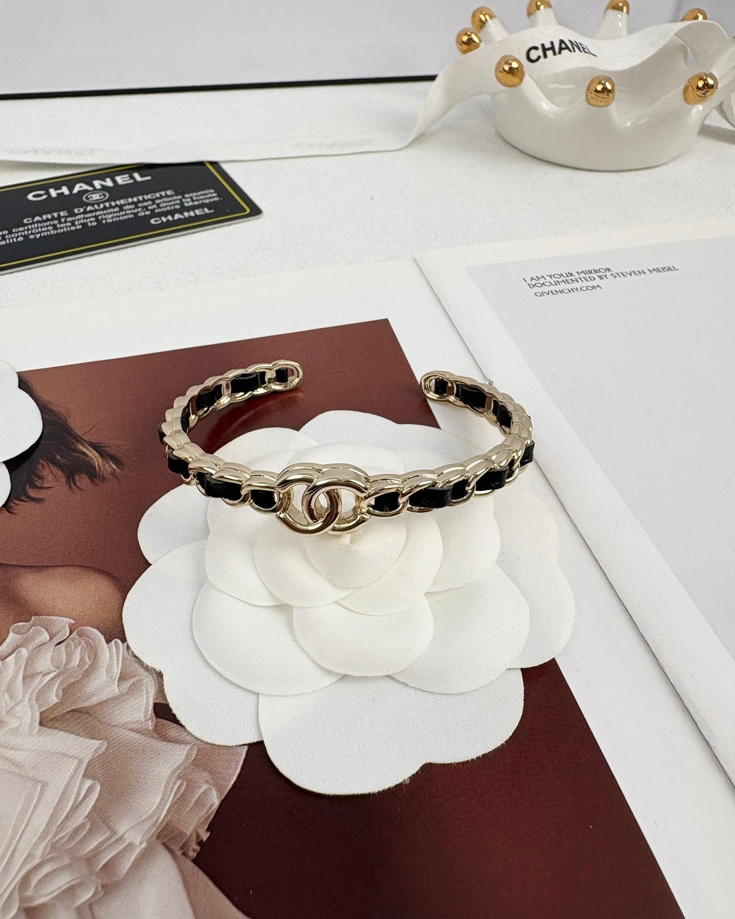 [✨Rose💎]Double C Open Bangle