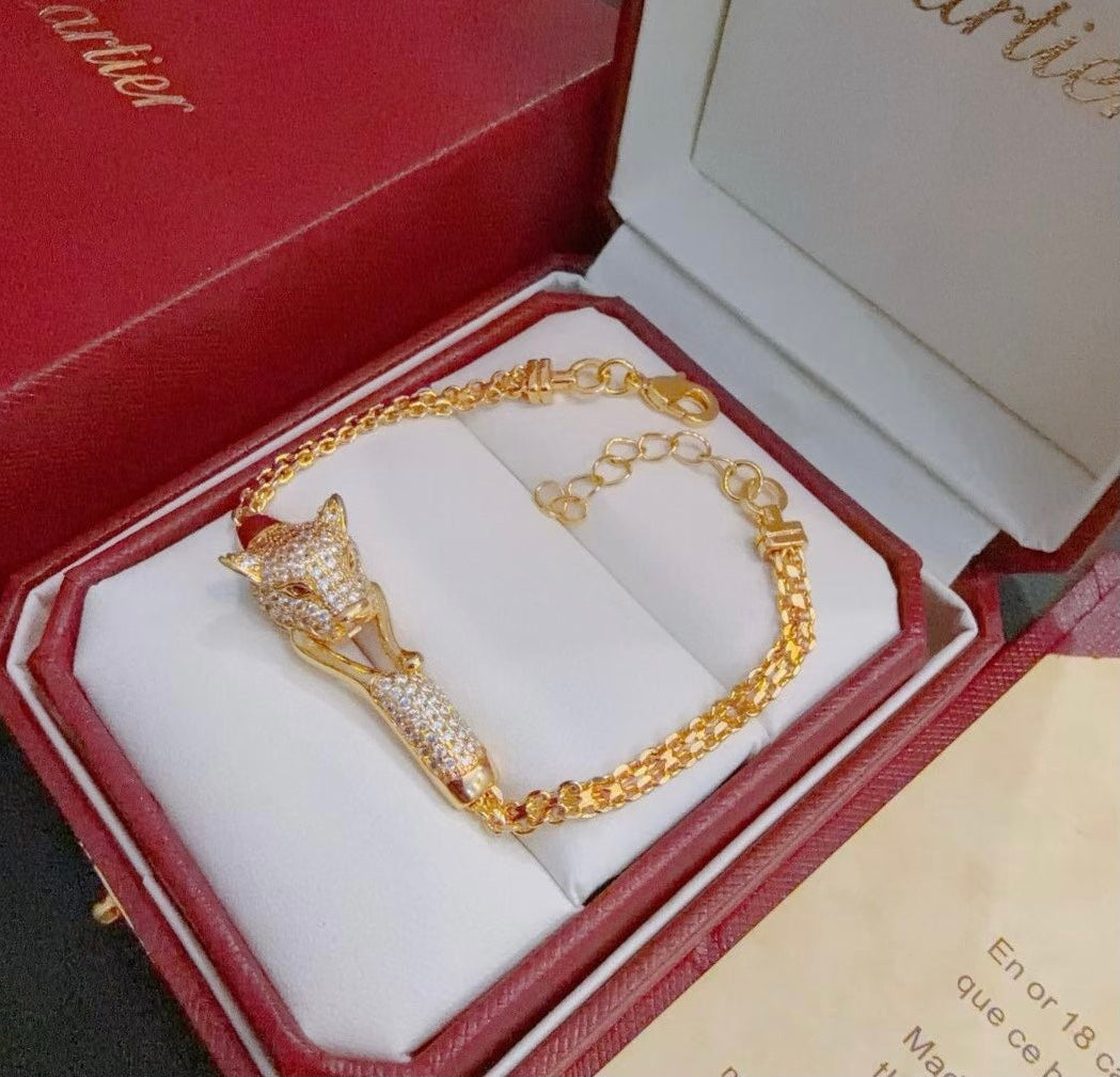 [✨Rose💎 Jewelry] PANTHERE  BRACELET DIAMONDS