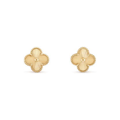 [✨Rose💎]CLOVER MINI 9.5MM LASER EARRINGS