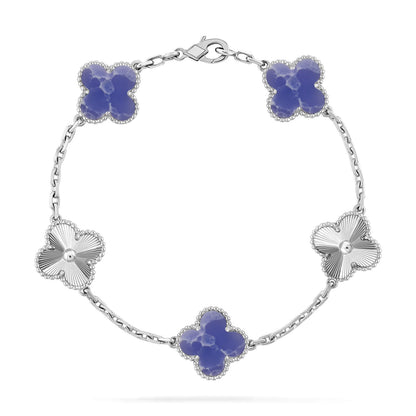 [✨Rose💎]CLOVER 5 MOTIF BLUE VEINS BRACELET COLLECTION