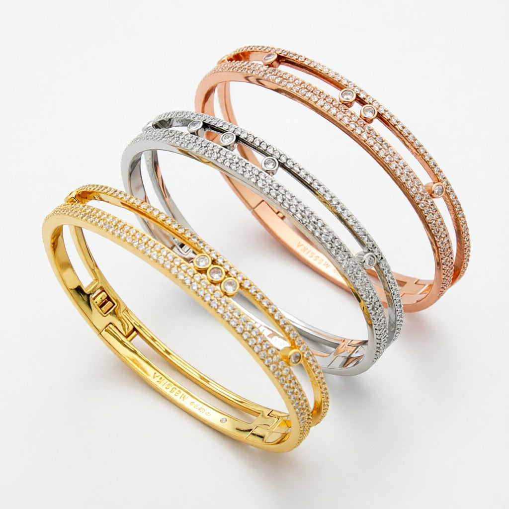 [✨Rose💎]Move Romane pav茅 bangle