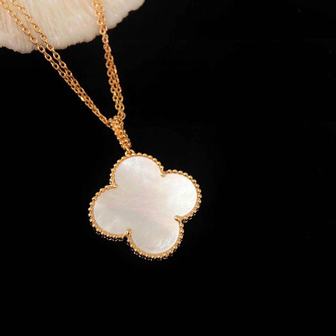 [✨Rose💎]CLOVER 25MM MOP LARGE PENDANT NECKLACE