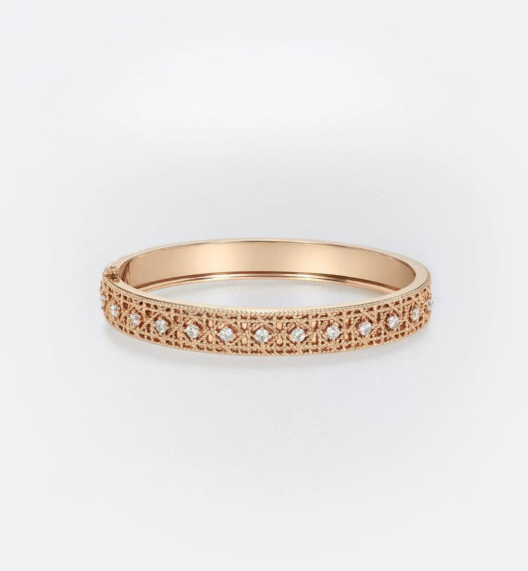 [✨Rose💎]2026 WOVEN-PATTERN BRACELET SET WITH FULL DIAMOND INLAY THREE-COLORS