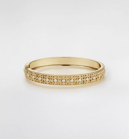 [✨Rose💎]2026 WOVEN-PATTERN BRACELET SET WITH FULL DIAMOND INLAY THREE-COLORS