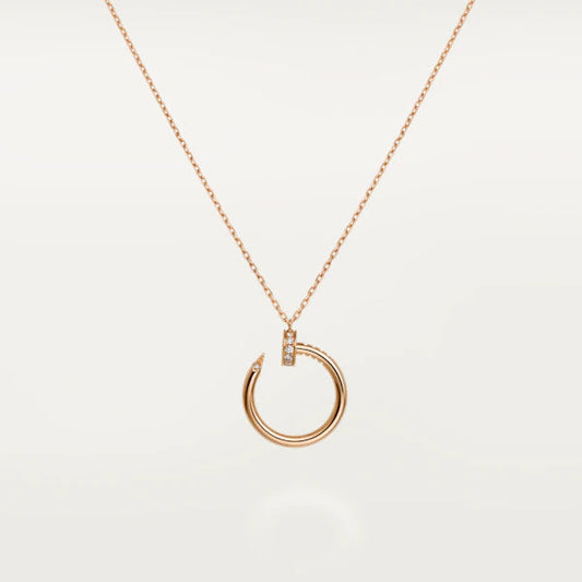 [✨Rose💎]JUSTE NECKLACE PINK GOLD