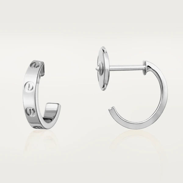 [✨Rose💎]LOVE EARRINGS 2.65MM SILVER