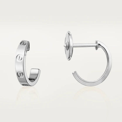 [✨Rose💎]LOVE EARRINGS 2.65MM SILVER