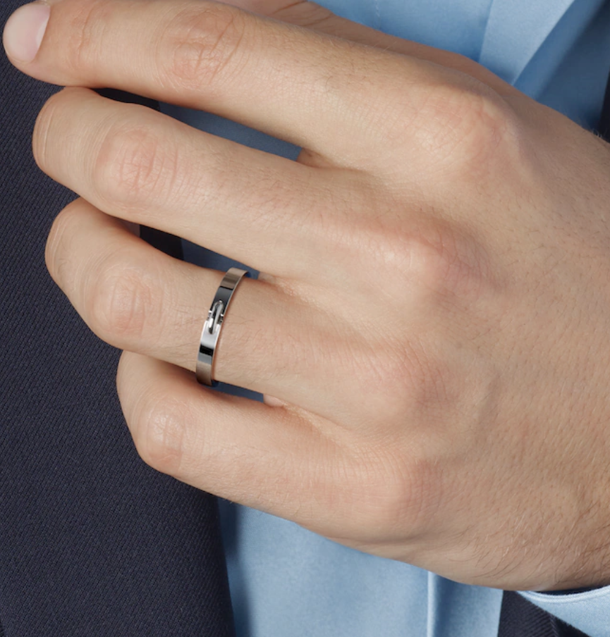 [✨Rose💎]ALLIANCE LIENS VIDENCE 3MM RING