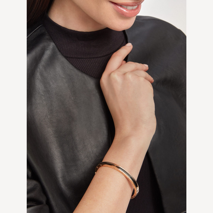 [✨Rose💎]ZERO 1 PINK GOLD WITH BLACK CERAMIC BRACELET