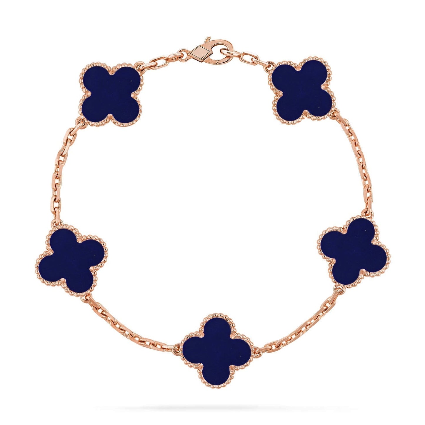 [✨Rose💎]CLOVER 5 MOTIF LAPIS LAZULI BRACELET COLLECTION