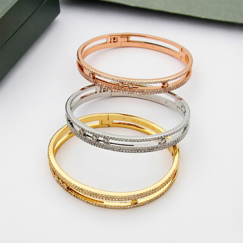 [✨Rose💎]Move Romane pav茅 bangle