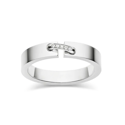 [✨Rose💎]ALLIANCE LIENS VIDENCE DIAMOND 4MM RING