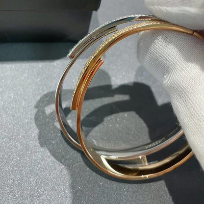 [✨Rose💎]Move Noa Rose Gold Pav茅 Diamond Bangle Bracelet