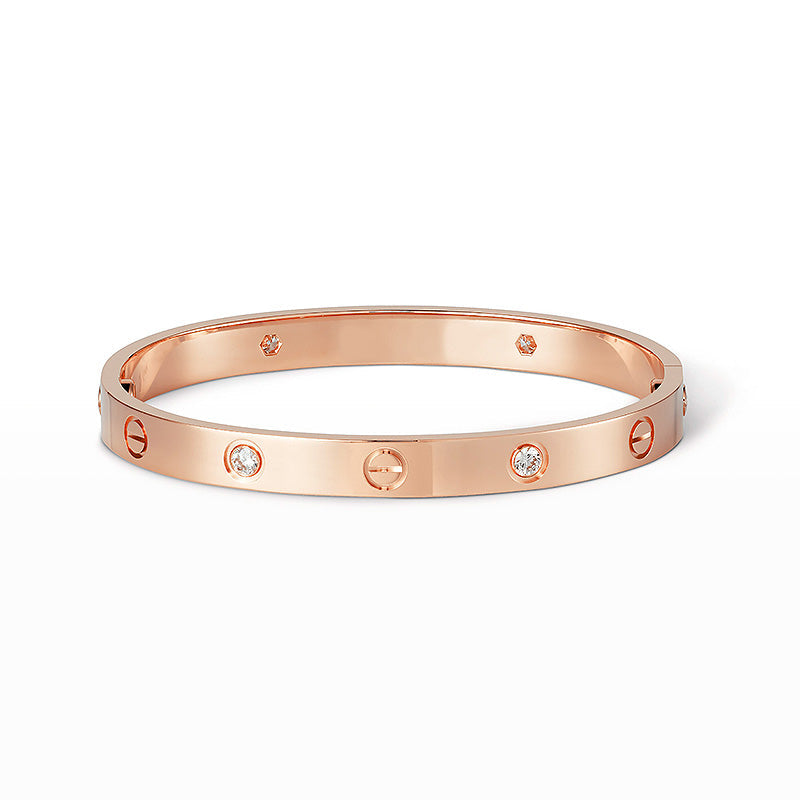 [✨Rose💎]LOVE BRACELET 6.1MM 4 DIAMONDS
