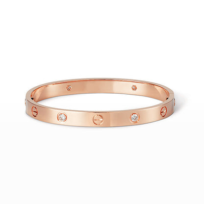 [✨Rose💎]LOVE BRACELET 6.1MM 4 DIAMONDS