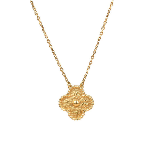[✨Rose💎]CLOVER 15MM  BRONZING NECKLACE