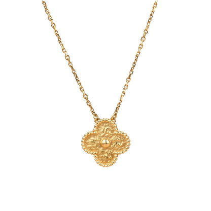 [✨Rose💎]CLOVER 15MM  BRONZING NECKLACE