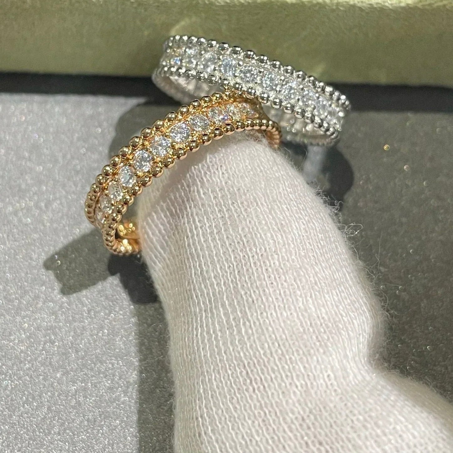 [✨Rose💎]PERLEE DIAMOND SILVER RING