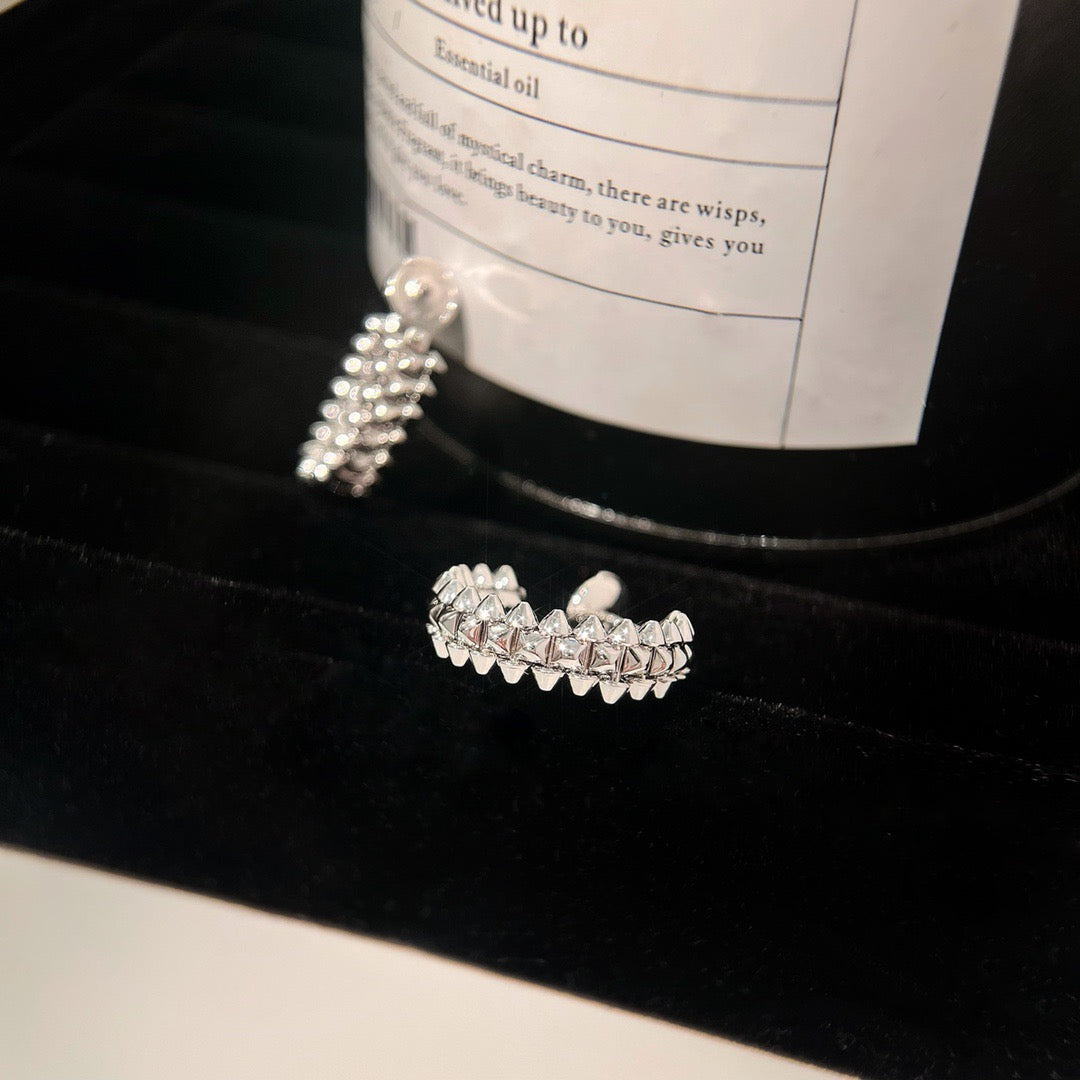 [✨Rose💎]CLASH SMALL HOOP EARRINGS