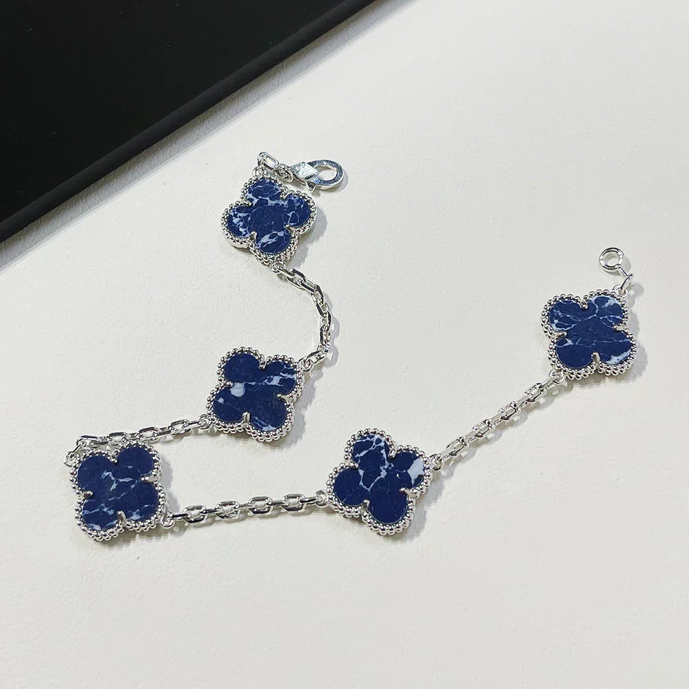 [✨Rose💎]CLOVER 5 MOTIF PIETERSITE BRACELET COLLECTION