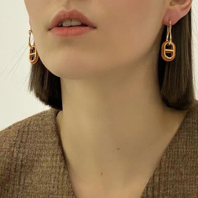 [✨Rose💎]HM O'MAILLON GOLD EARRINGS