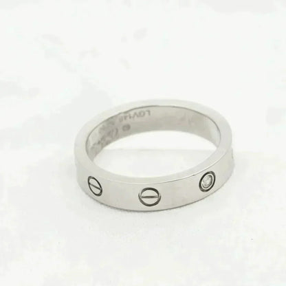 [✨Rose💎]LOVE RING 4MM 1 DIAMOND SILVER
