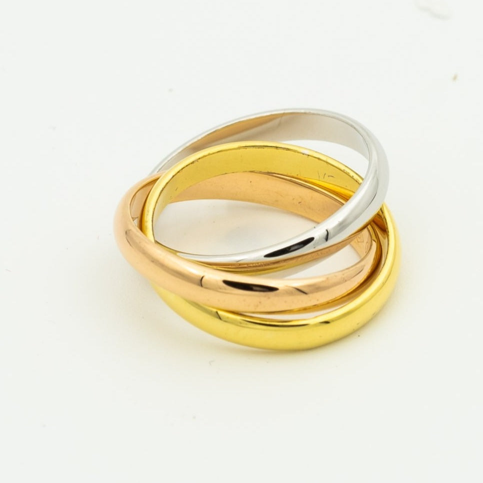 [✨Rose💎 Jewelry]TRINITY RING GOLD PINK GOLD SILVER