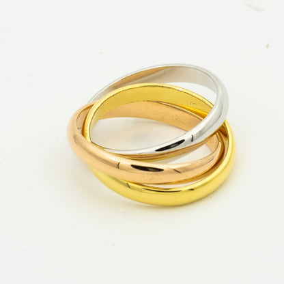 [✨Rose💎 Jewelry]TRINITY RING GOLD PINK GOLD SILVER