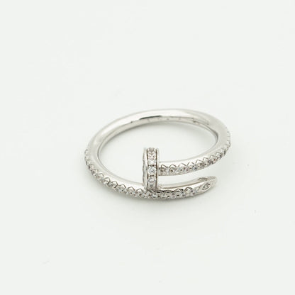 [✨Rose💎]JUSTE RING 1.8MM SILVER DIAMONDS