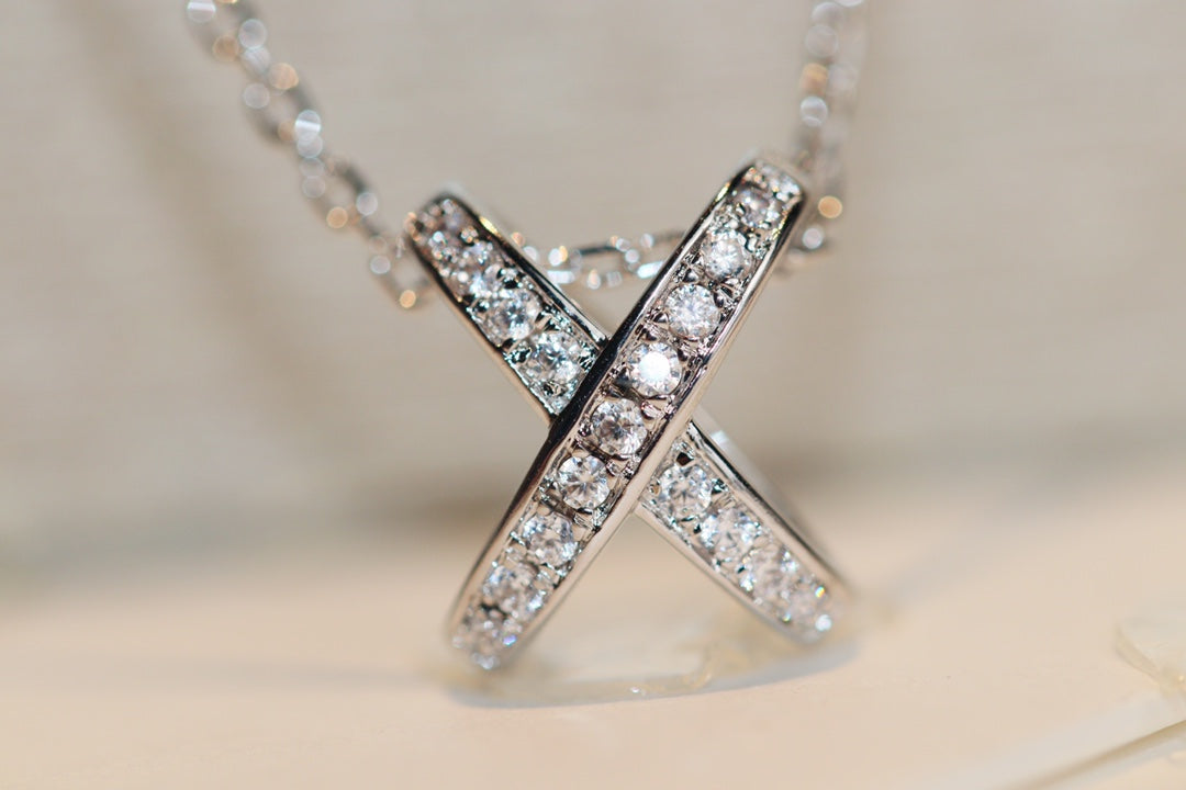 [✨Rose💎]JEUX DE DIAMOND NECKLACE