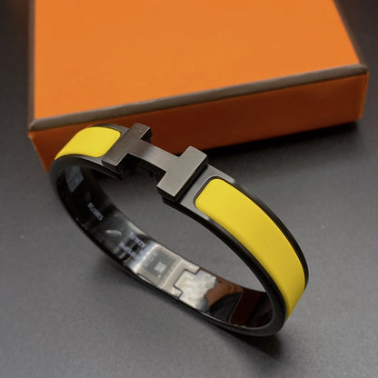 [✨Rose💎]CLIC HM SO BLACK YELLOW BRACELET