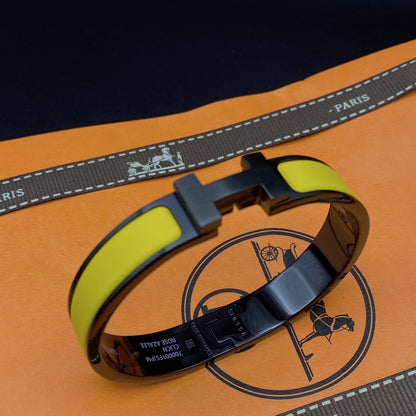 [✨Rose💎]CLIC HM SO BLACK YELLOW BRACELET