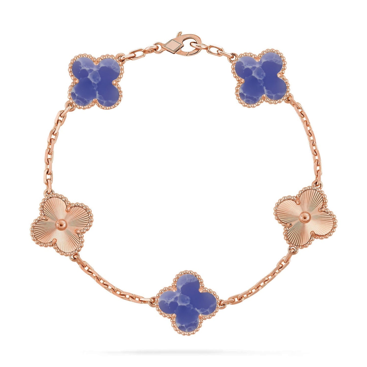 [✨Rose💎]CLOVER 5 MOTIF BLUE VEINS BRACELET COLLECTION