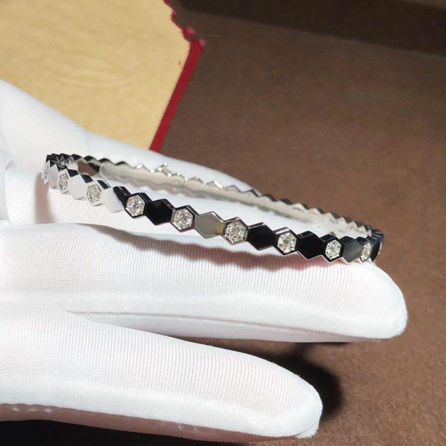 [✨Rose💎]BEE LOVE SILVER DIAMOND BRACELET