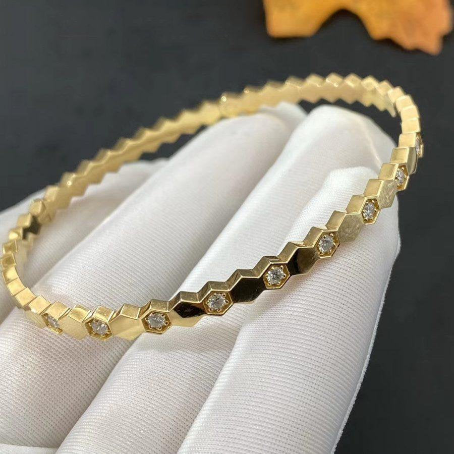 [✨Rose💎]BEE LOVE GOLD DIAMOND BRACELET